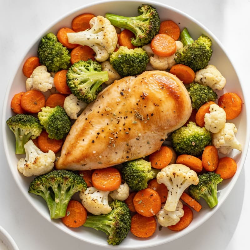 Sheet Pan Roasted Chicken and Vegetables