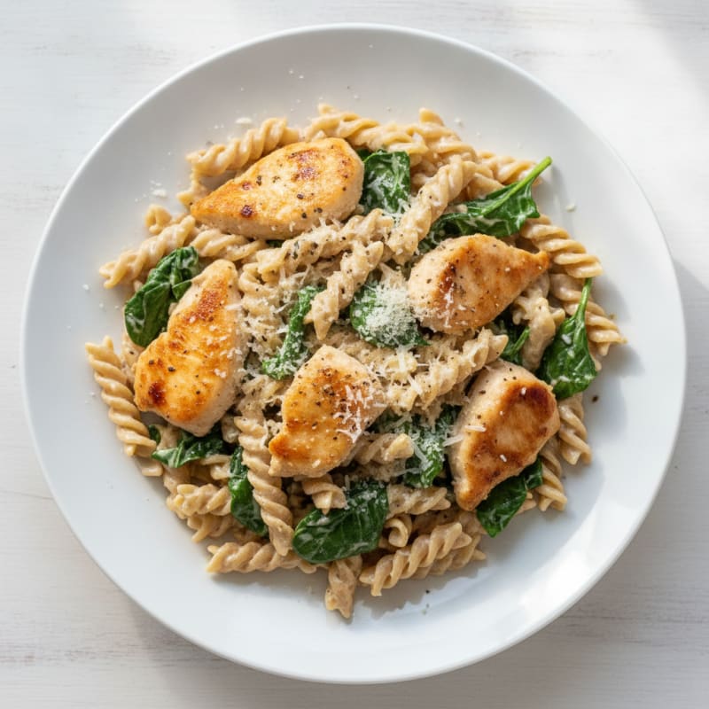 Garlic Parmesan Chicken Alfredo Pasta