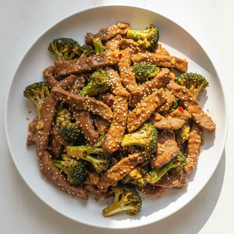 Sesame Beef & Broccoli Stir-Fry
