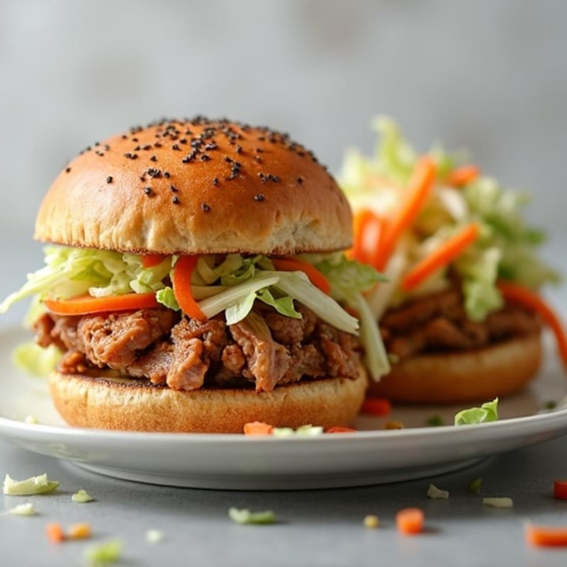 Tender Shredded Pork Sliders with Crunchy Cabbage Slaw