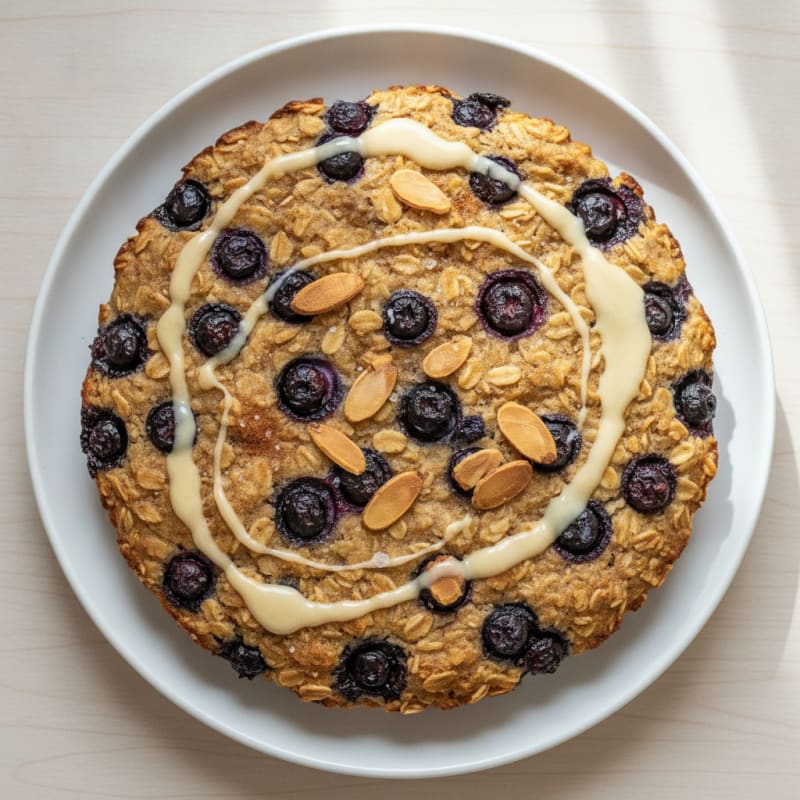 Blueberry Almond Oatmeal Bake