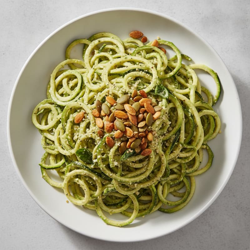 Vibrant Raw Vegan Zucchini Noodles