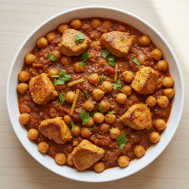 Hearty Chickpea and Tomato Curry (Chana Masala)