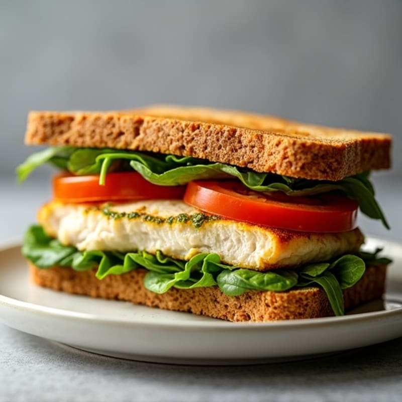 Grilled Chicken Pesto Sandwich
