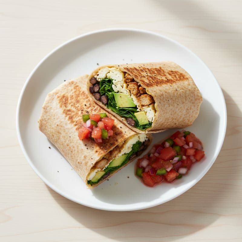Ultimate Loaded Breakfast Burrito with Fresh Salsa