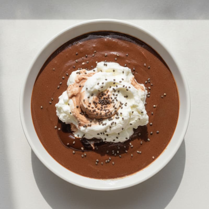Silky Chocolate Protein Pudding with Greek Yogurt