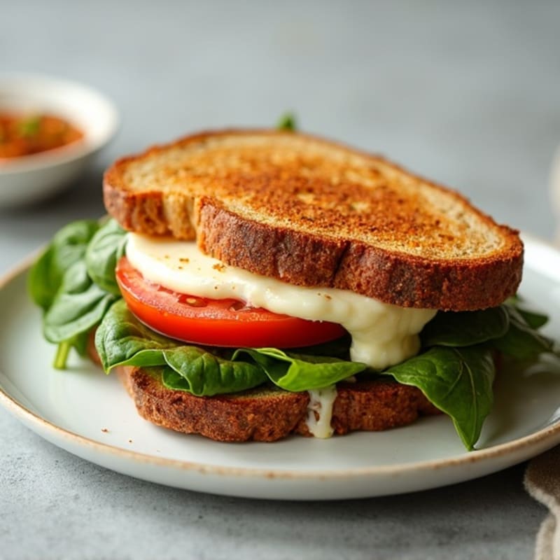 Fresh Mozzarella and Tomato Pesto Melt