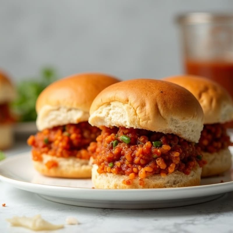Lean Turkey & Lentil Sloppy Joe Sliders