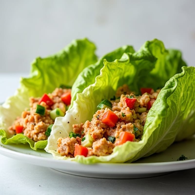 Spicy Tuna Lettuce Wraps