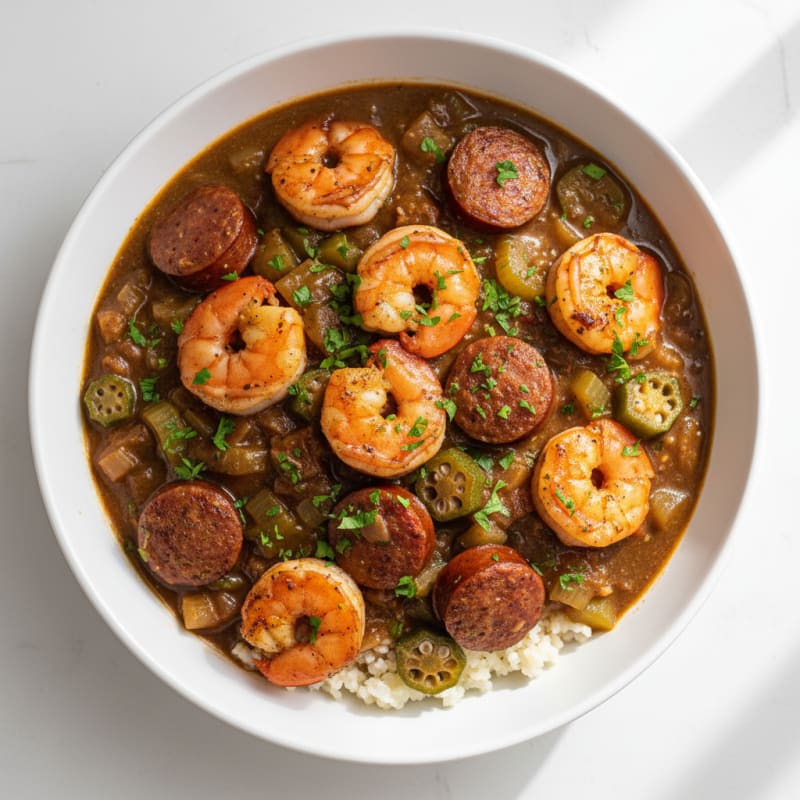 Creole Shrimp and Sausage Gumbo