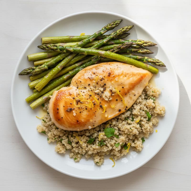 Lemon Herb Chicken with Roasted Asparagus