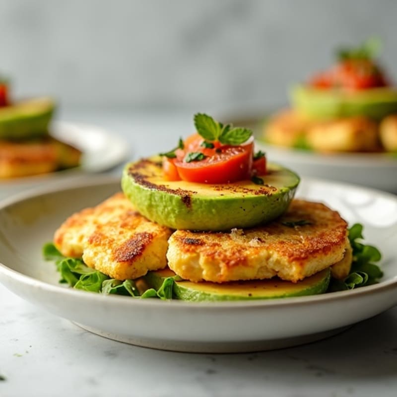 Crispy Corn Arepas with Lean Chicken and Fresh Avocado