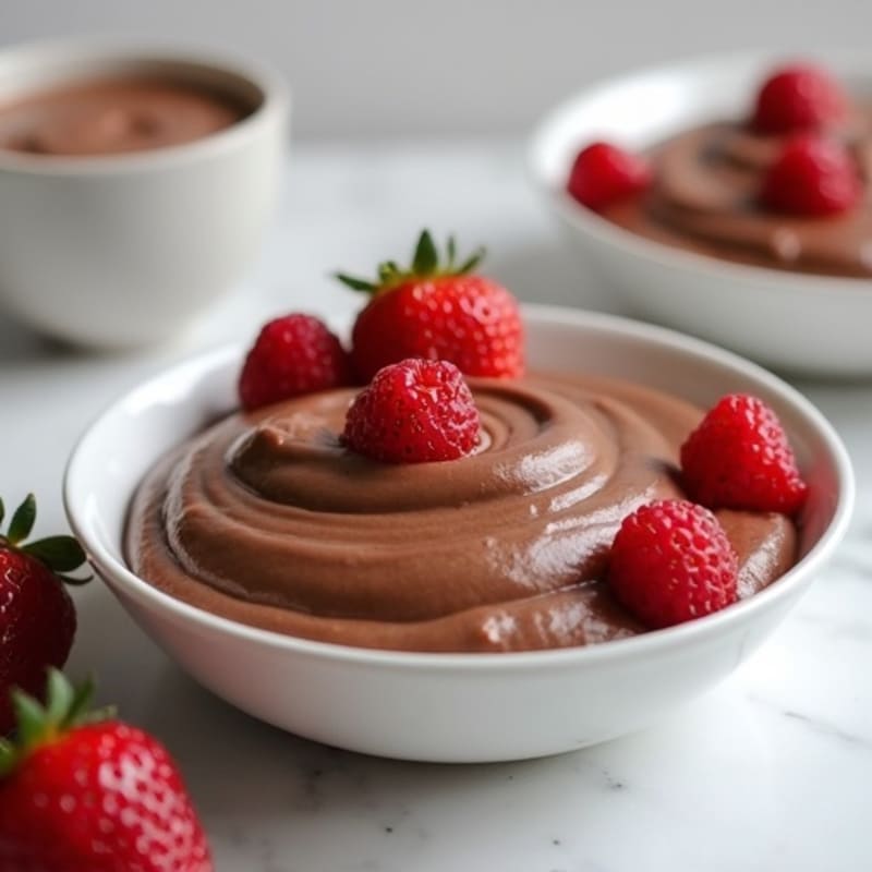 Silky Chocolate Protein Pudding with Greek Yogurt