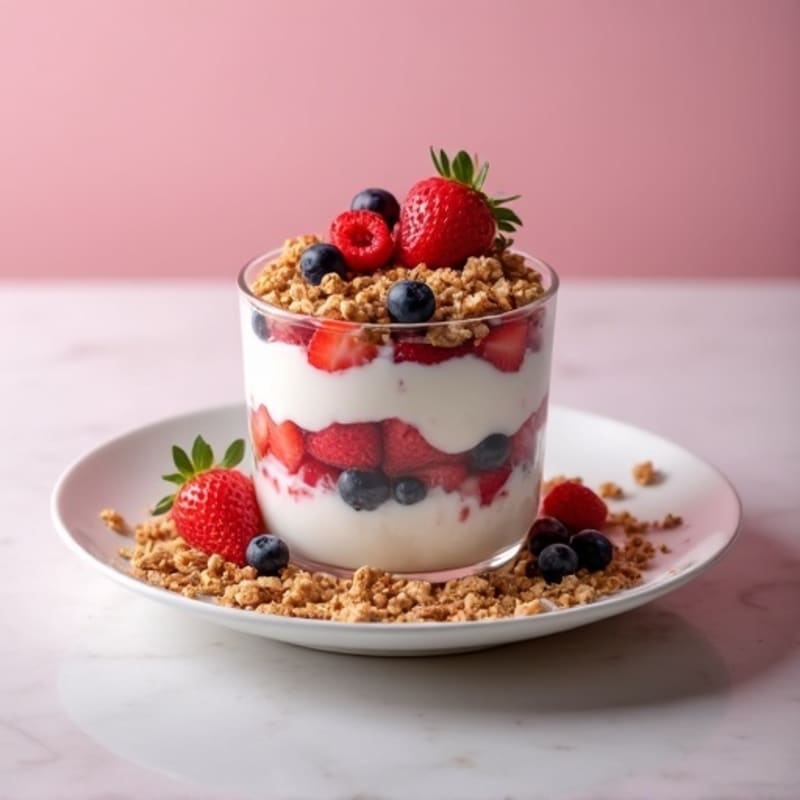 Creamy Greek Yogurt and Mixed Berry Protein Parfait