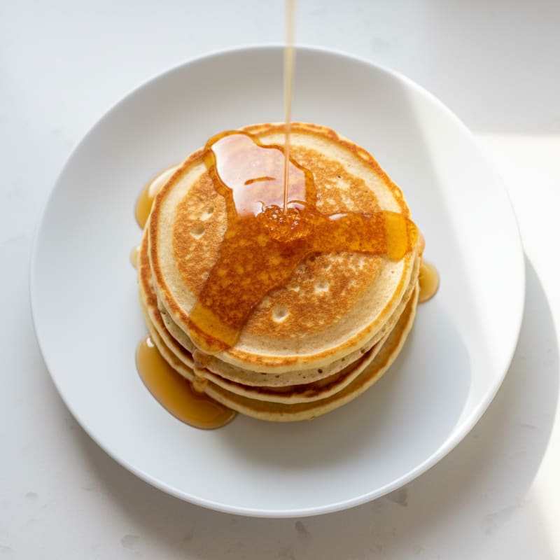 Classic Buttermilk Pancakes with Maple Syrup