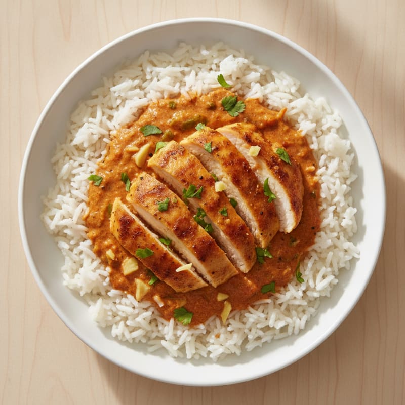 Spiced Butter Chicken with Basmati Rice