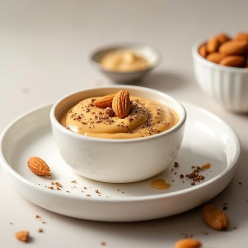 Silky Greek Yogurt Protein Pudding with Almond Butter
