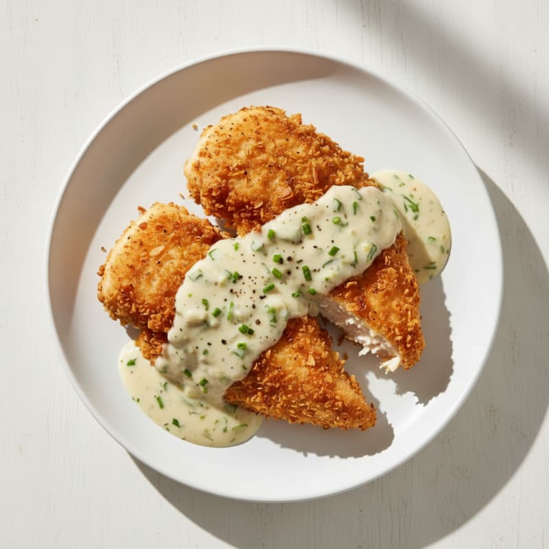 Buttermilk Fried Chicken with Creamy Gravy