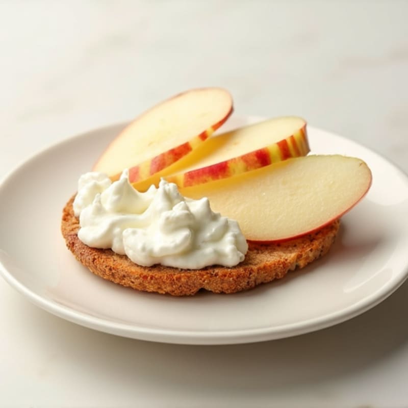 Cottage Cheese with Sliced Apple