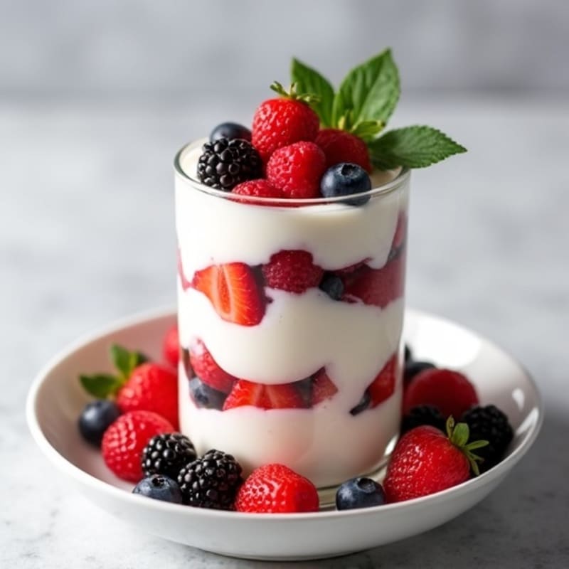 Creamy Greek Yogurt Protein Parfait with Berries