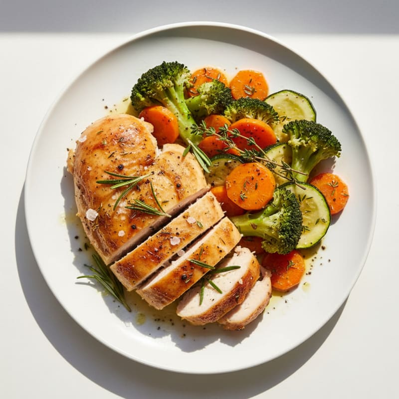 Garlic Herb Roasted Chicken with Vegetables