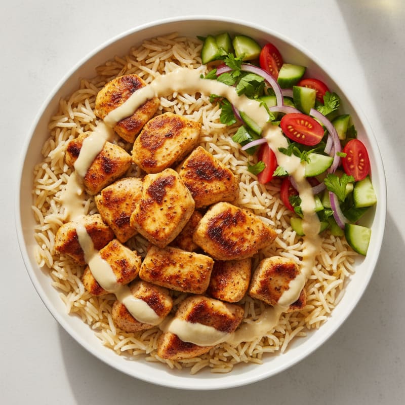 Chicken Shawarma Rice Bowl