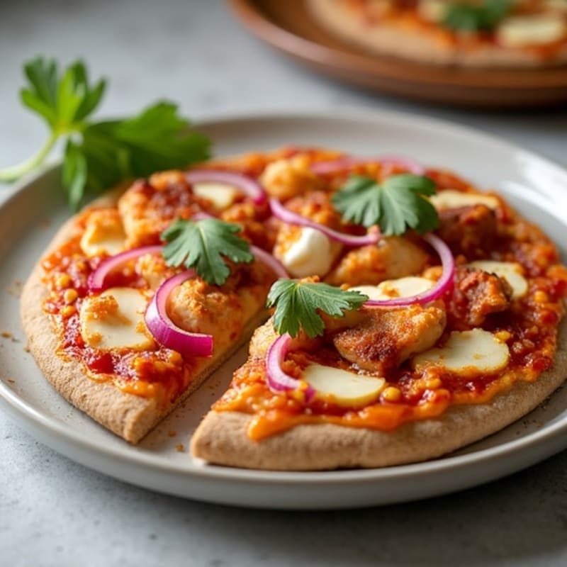 Crispy Whole Wheat BBQ Chicken Pizza