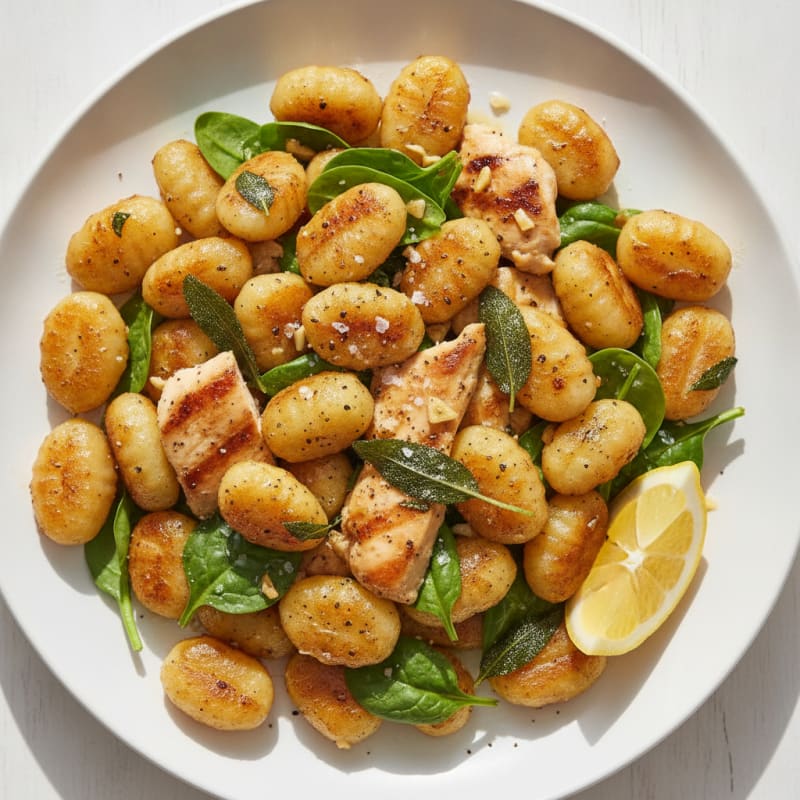Pan-Seared Gnocchi with Sage Butter Sauce