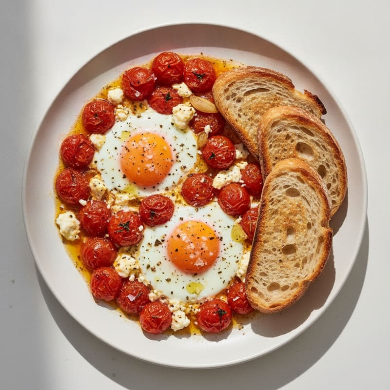 Baked Eggs with Roasted Tomatoes