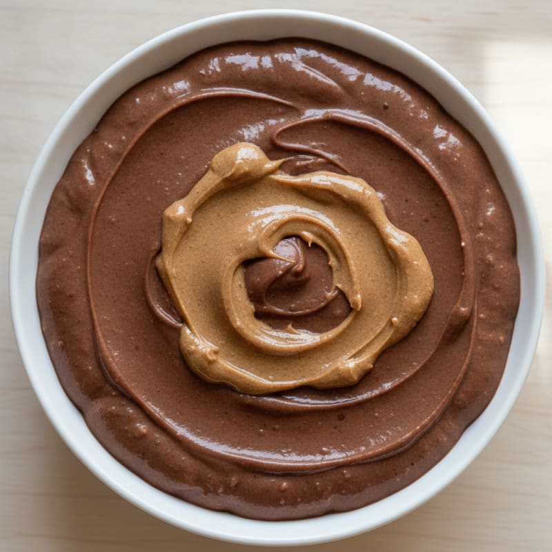 Silky Chocolate Protein Pudding with Almond Butter