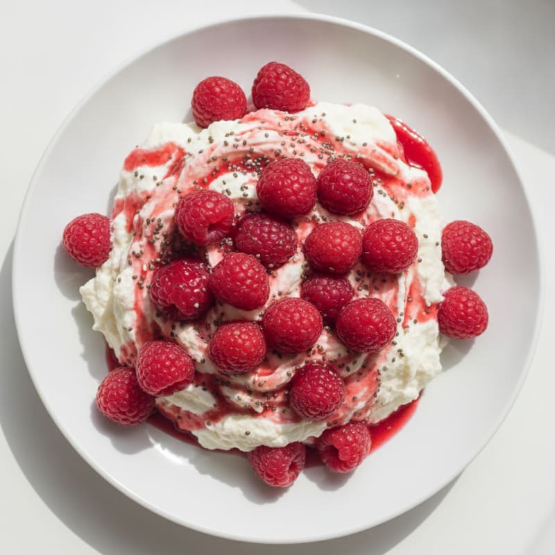 Silky Greek Yogurt Protein Mousse with Berries