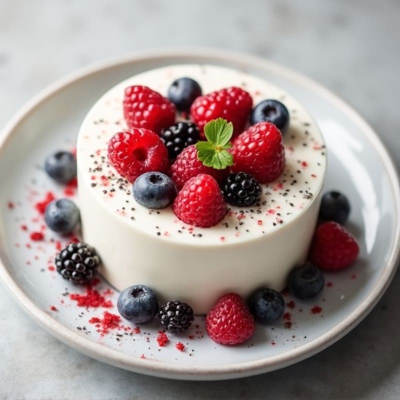 Silky Greek Yogurt Protein Pudding with Berries