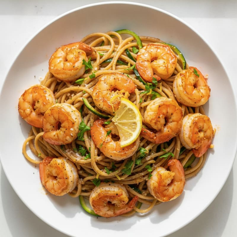 Spicy Calabrian Chili Shrimp Linguine