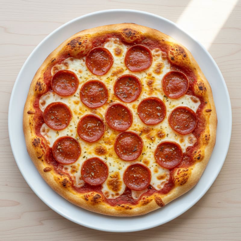 Classic Pepperoni Pizza with Mozzarella