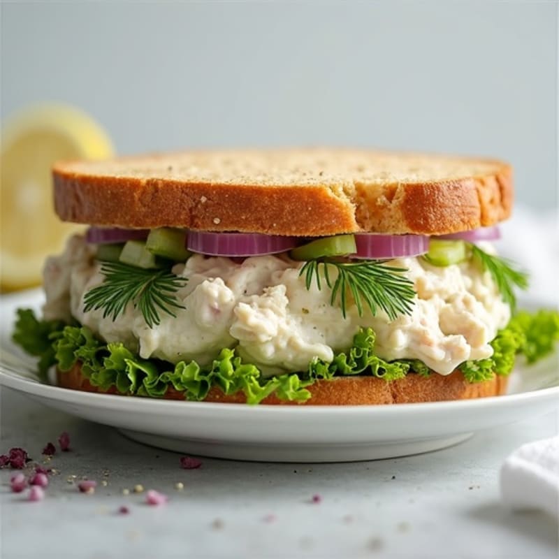 Creamy Dill Chicken Salad Sandwich