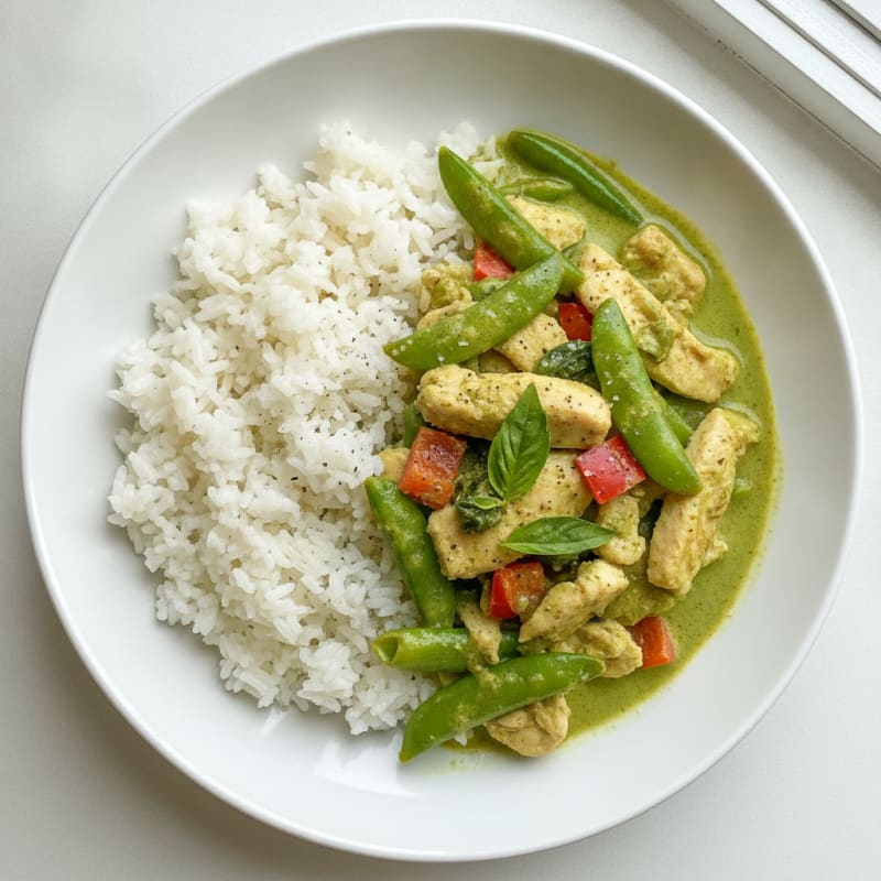 Thai Green Curry Chicken with Jasmine Rice