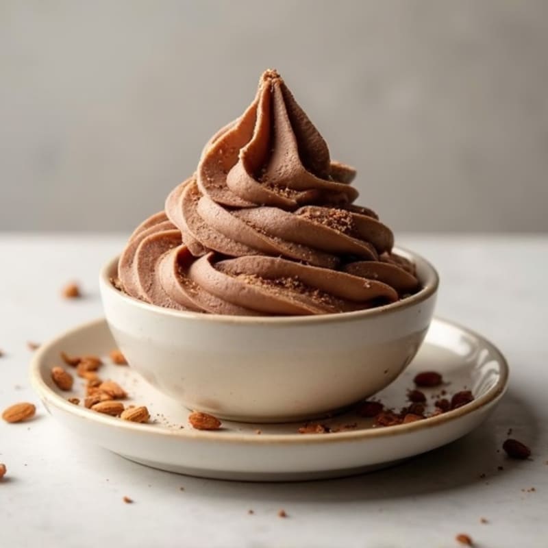 Protein-Packed Chocolate Almond Nice Cream