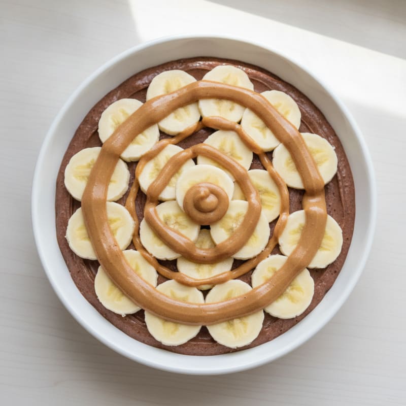 Silky Chocolate Protein Pudding with Banana and Peanut Butter