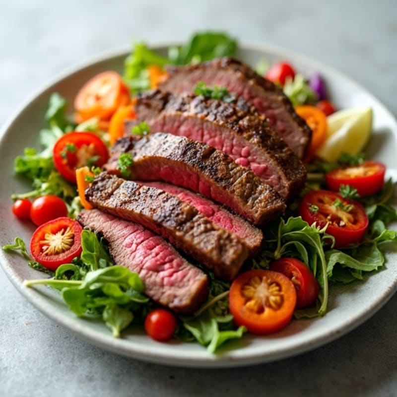 Seared Beef and Crunchy Vegetable Salad