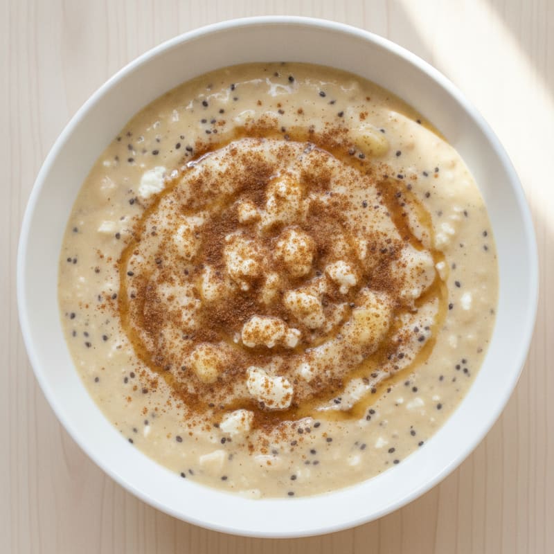 Banana Cottage Cheese Chia Smoothie