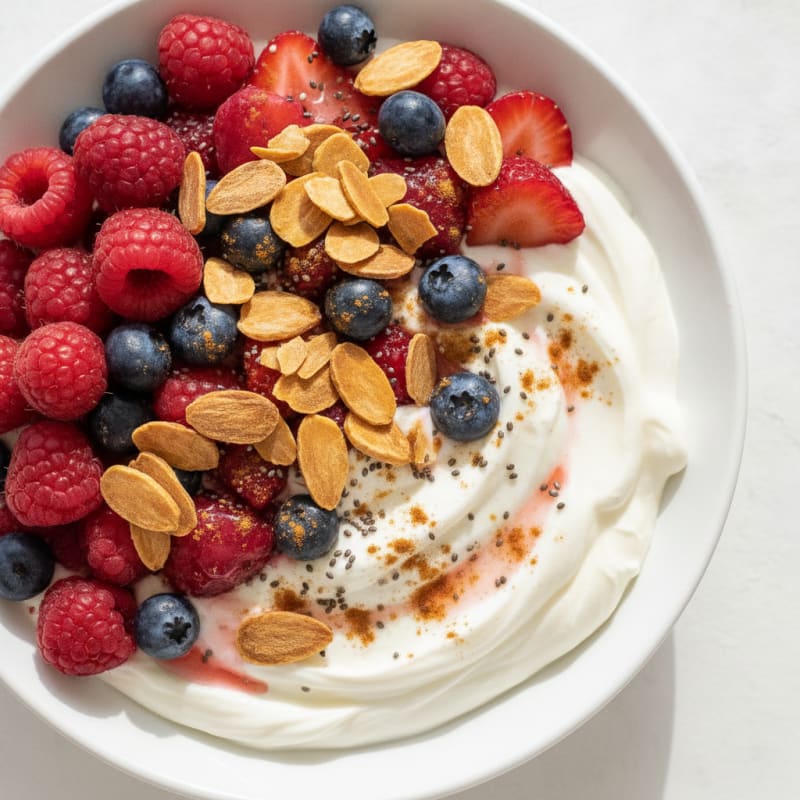 Berry-Almond Yogurt Power Bowl