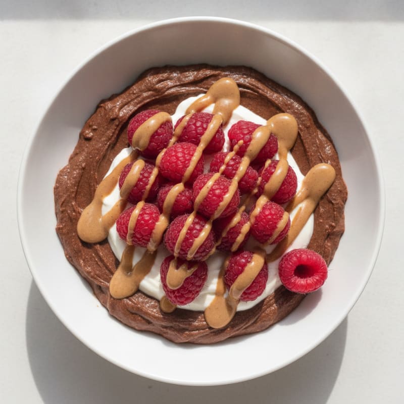 Silky Chocolate Protein Pudding with Greek Yogurt