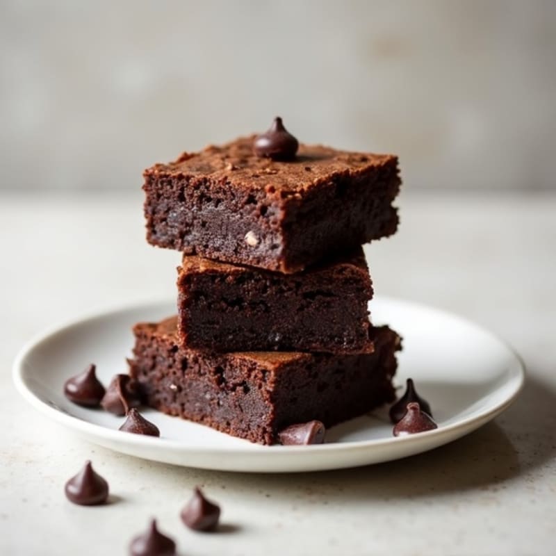 Fudgy Black Bean Brownie Squares