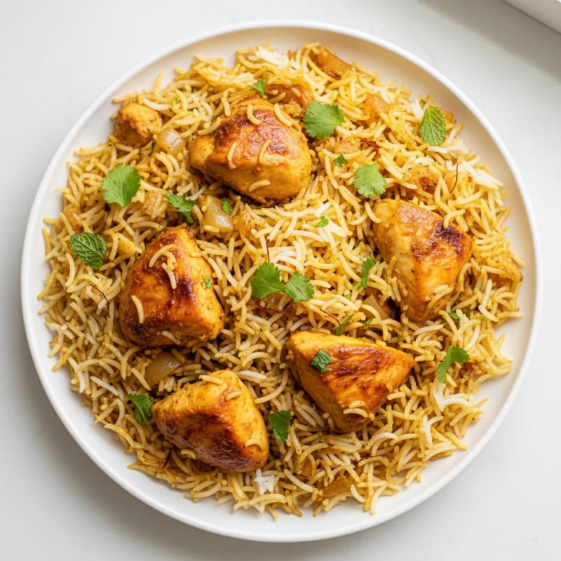 Chicken Biryani with Saffron Basmati Rice