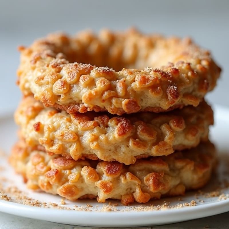 Protein-Packed Maple Cinnamon Baked Oat Rings