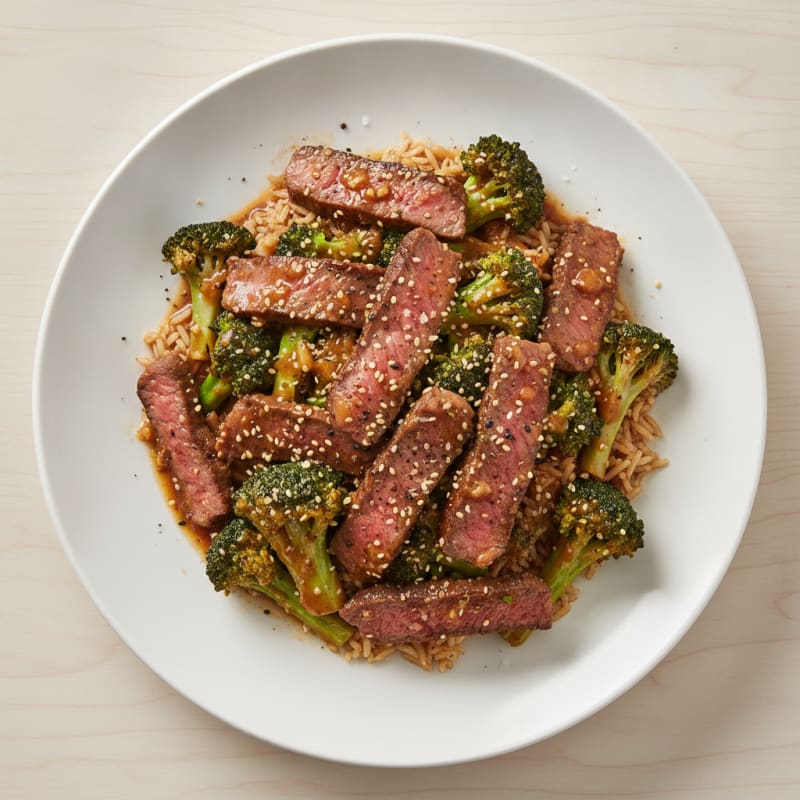Sesame Beef and Broccoli Stir-Fry