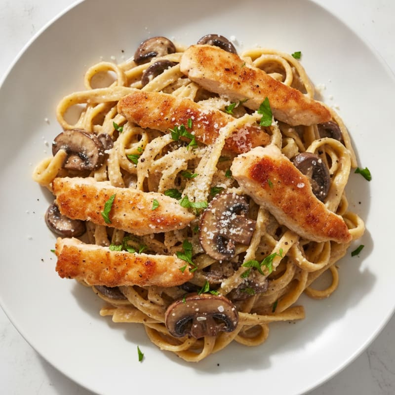 Truffle Mushroom Tagliatelle with Parmesan