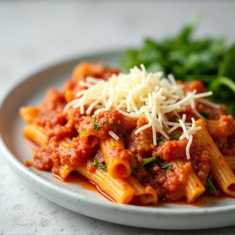 Healthy Baked Ziti with Lean Ground Beef