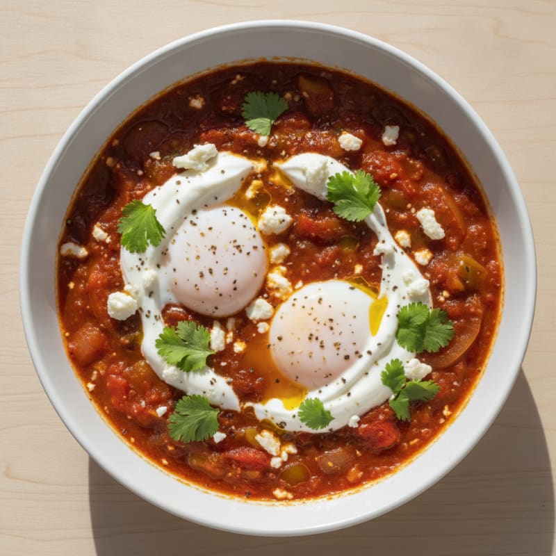 Spiced Tomato and Poached Egg Shakshuka