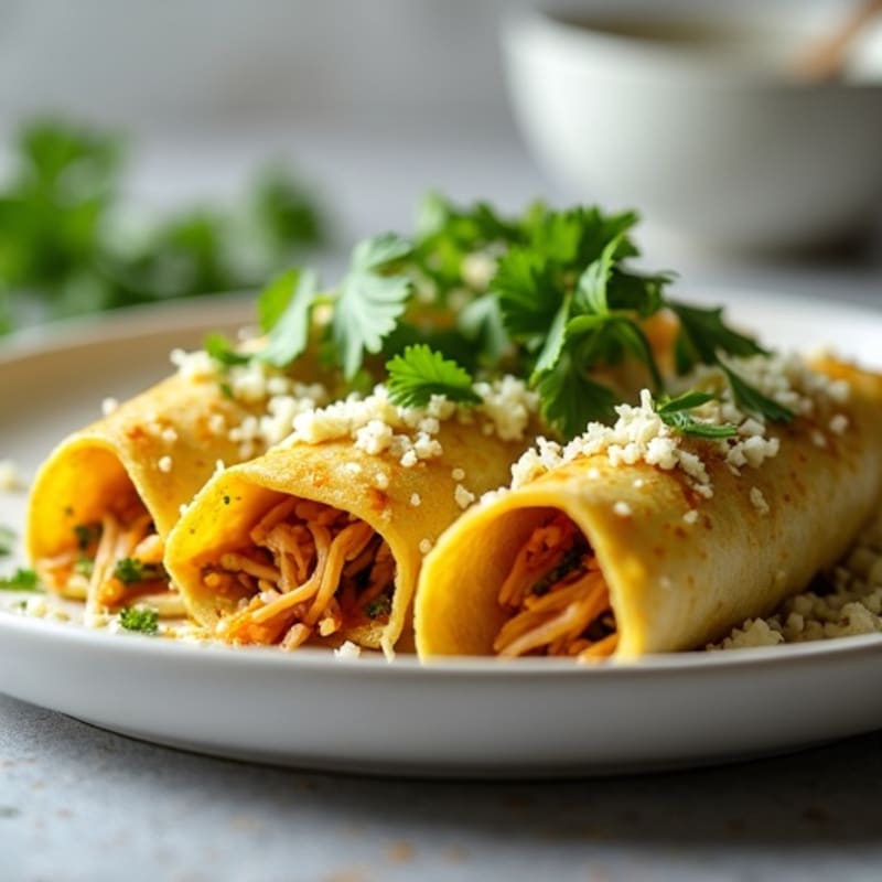 Salsa Verde Shredded Chicken Enchiladas